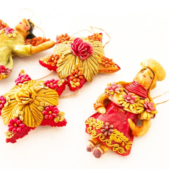 Vintage Holiday Vintage Christmas Bread Dough Ornaments Poshmark